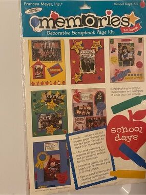 Memories School Days Decorative Scrapbook Page Kit by Frances Meyer - Multicolor